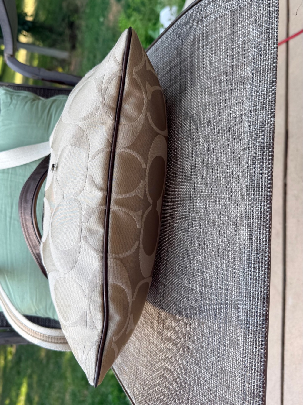 Coach Poppy Signature Sateen Groovy Bag - Picture 6 of 13